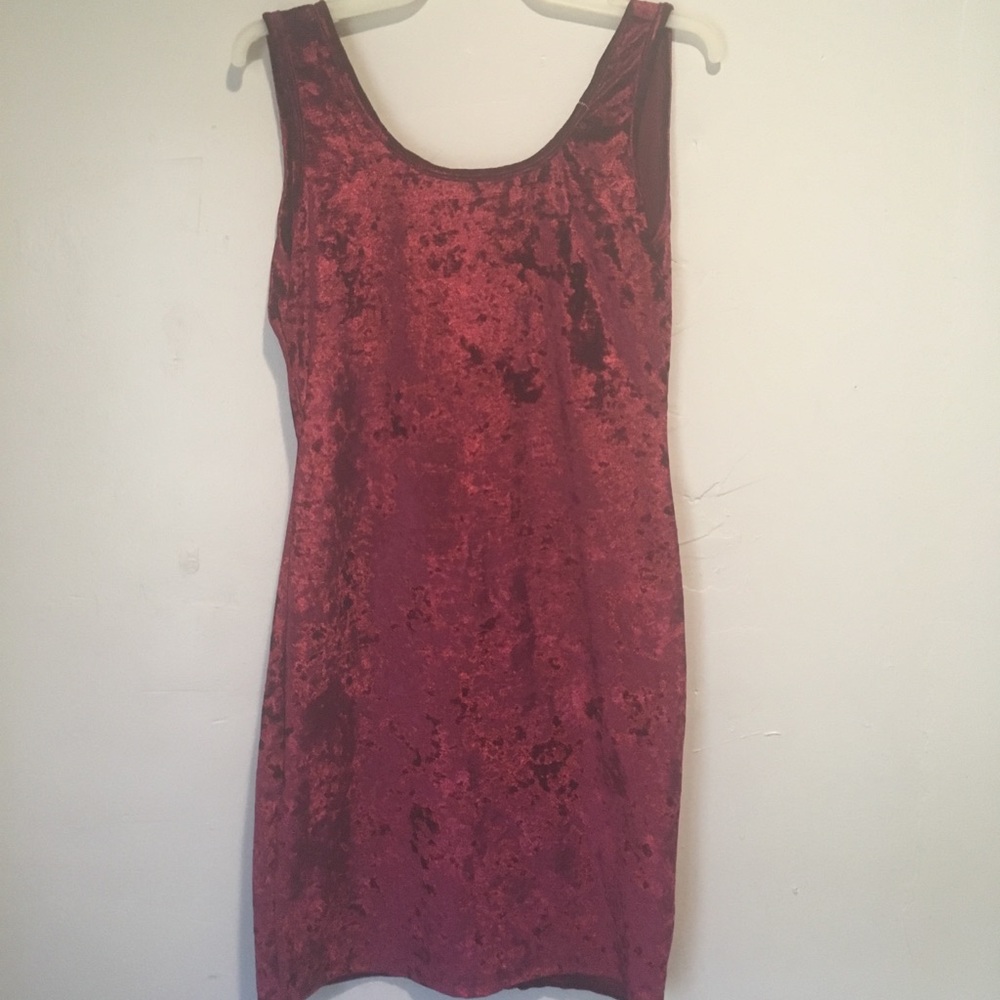 Red Velvet Tank Dress